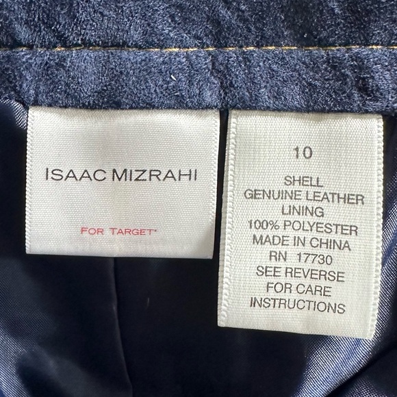 Isaac Mizrahi for Target - Suede “blue jean” style straight skirt, Size 10 - Picture 2 of 4